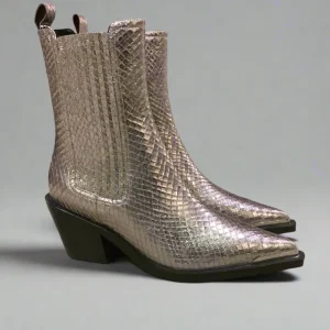Lola Cruz ‘Harbour’ Metallic Boot>Women Boots | Heels
