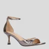 Lola Cruz 'Peyton' Pewter Sandal>Women Sandals | Heels
