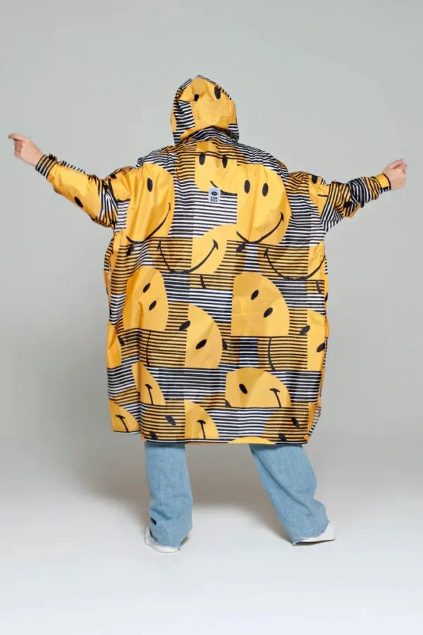 RAINKISS Sunset Smiley Poncho>Women Coats & Jackets