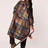 RAINKISS Tartan Poncho>Women Coats & Jackets