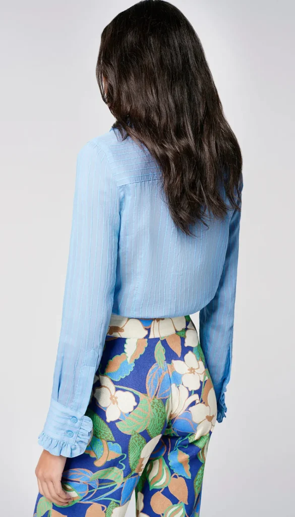 SMYTHE Ruffle Trim Blouse>Women Shirts & Blouses