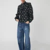 Stella Nova Bow Printed Tongue Blouse>Women Shirts & Blouses