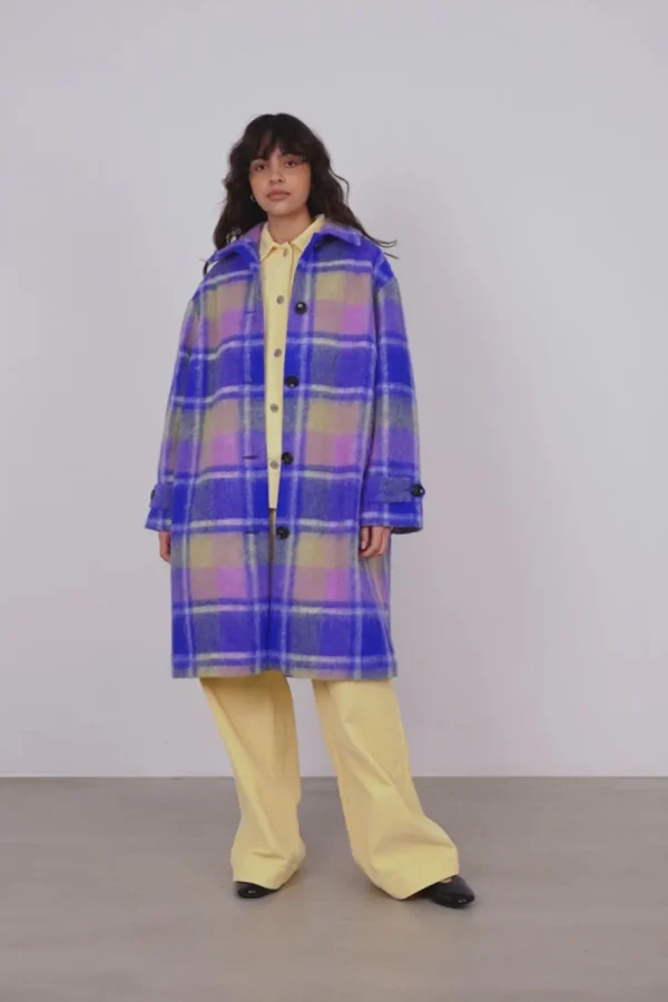 Stella Nova Checkered Wool Coat>Women Coats & Jackets