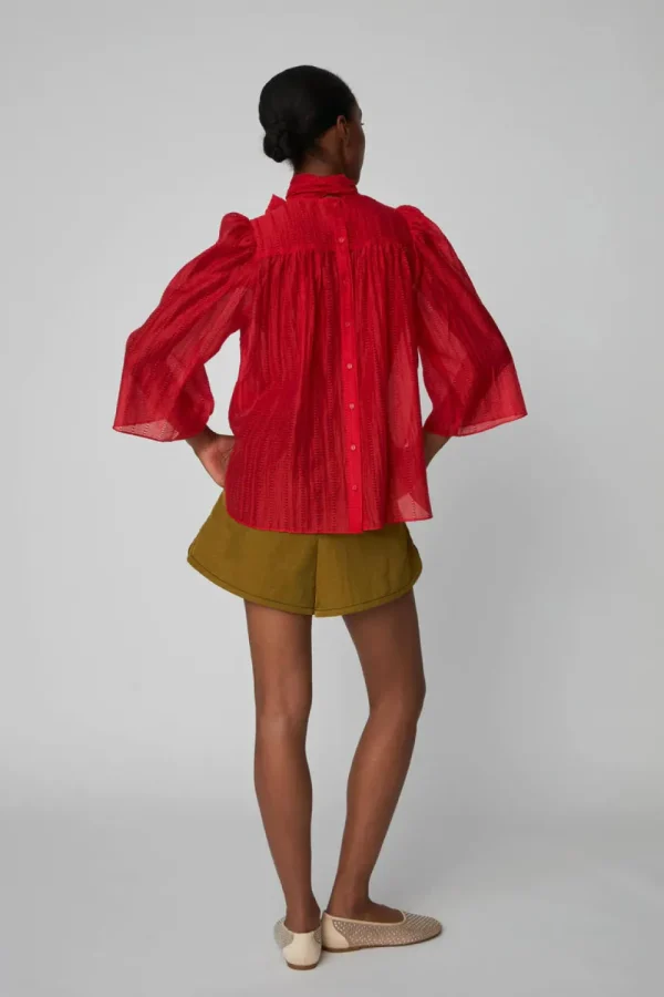 Stella Nova 'Pointelle Blouse’>Women Shirts & Blouses