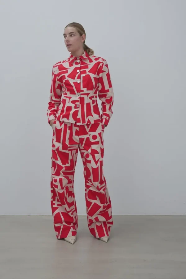 Stella Nova Printed Cargo Trousers>Women Trousers