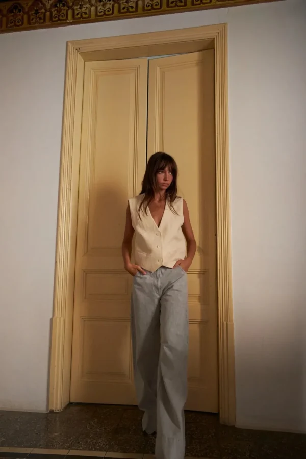 Stella Nova Tailored Tuxedo Vest>Women Shirts & Blouses
