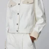 Stella Nova Two-Toned Denim Jacket>Women Coats & Jackets