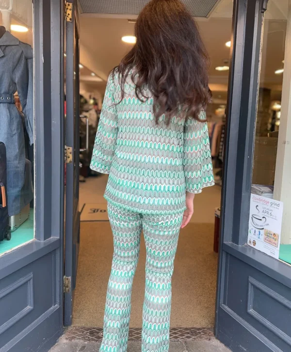 Valérie Khalfon 'Python' Blue Trouser>Women Trousers